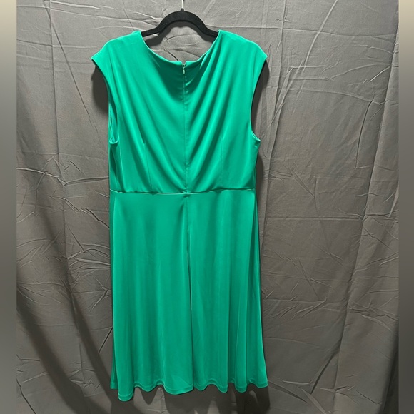 Ann Taylor Midi Dress, Green, Size L - Picture 3 of 5